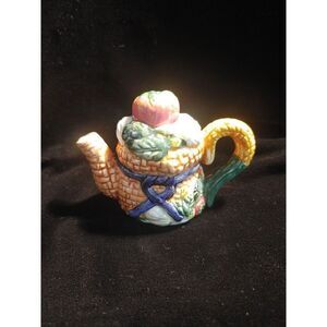 Vintage Collectible Miniature VEGETABLE GARDEN Teapot